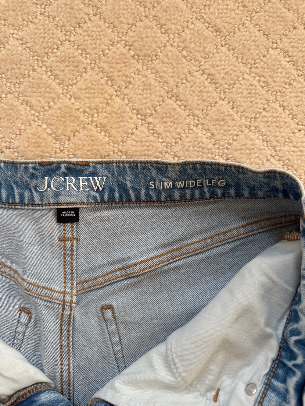 J. Crew Slim Wide Leg Jean, Size 30 - Picture 2 of 5
